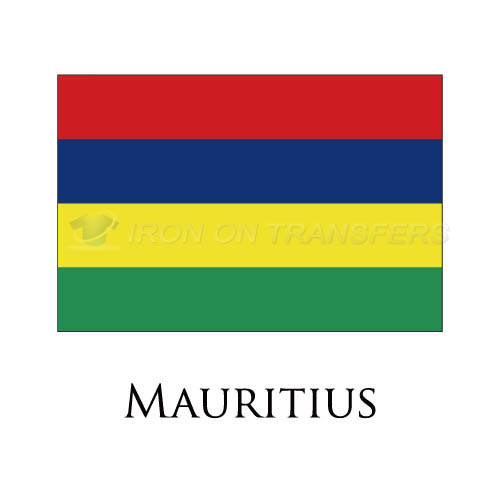 Mauritius flag Iron-on Stickers (Heat Transfers)NO.1928